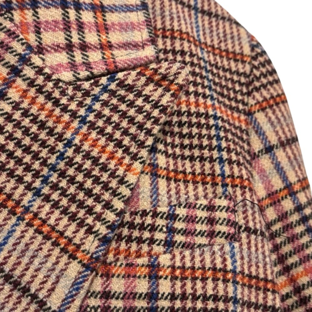 🍒NWT🍒 Avec Les Filles Oversized Double Breasted Plaid Blazer, Size Medium - Picture 7 of 10